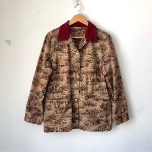 Vintage Lauren Ralph Lauren Barn Coat Size M Equestrian Chore Country Hunting